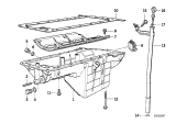 Diagram for 1996 BMW 318i Oil Pan Gasket - 11131739592