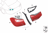 Diagram for 2017 BMW 750i Tail Light - 63212583245