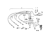 Diagram for 1971 BMW 2002tii Spark Plug Wires - 12121360842