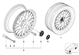 Diagram for 2000 BMW 540i Alloy Wheels - 36111094379