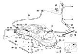 Diagram for 1997 BMW 740iL Fuel Tank - 16111183325