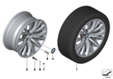 Diagram for 2010 BMW 760Li Alloy Wheels - 36116788703