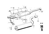 Diagram for 1974 BMW 3.0S Exhaust Pipe - 18121245342