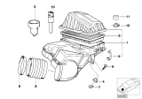 Diagram for BMW 850i Air Intake Coupling - 13711729992