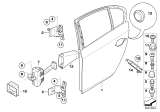 Diagram for 2008 BMW 550i Door Hinge - 41527200245