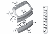 Diagram for 2019 BMW X5 Door Hinge - 41007417415