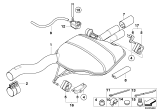 Diagram for 2006 BMW 530i Tail Pipe - 18307534036