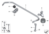 Diagram for BMW 530e xDrive Sway Bar Link - 33506861482