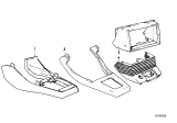 Diagram for BMW 533i Center Console Base - 51161920224