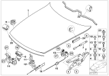 Diagram for 2004 BMW Z4 Hood Cable - 51237041999