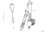 Diagram for 1986 BMW 524td Seat Belt - 72111941468