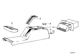 Diagram for 1979 BMW 633CSi Center Console Base - 51161909921