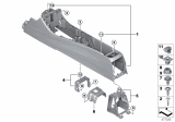 Diagram for 2016 BMW X1 Center Console Base - 51169335198