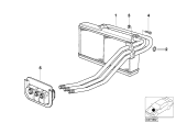 Diagram for 1991 BMW 525i Heater Core - 64118351171