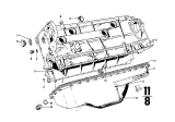 Diagram for 1983 BMW 733i Oil Pan Gasket - 11131315085