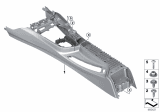 Diagram for 2016 BMW M4 Center Console Base - 51168066297