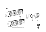 Diagram for BMW 2002tii Instrument Cluster - 62111357670