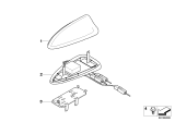 Diagram for BMW 750i Antenna - 65206957345