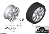 Diagram for 2019 BMW X1 Alloy Wheels - 36116856076