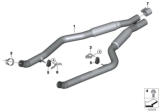 Diagram for 2016 BMW X6 M Exhaust Pipe - 18307851561
