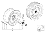 Diagram for 1999 BMW 740i Alloy Wheels - 36111181840