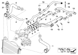 Diagram for BMW 540i Thermostat Gasket - 11531710055