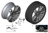 Diagram for 2019 BMW X5 Alloy Wheels - 36118072003