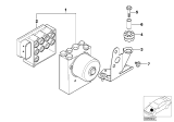 Diagram for 1997 BMW 528i ABS Pump And Motor Assembly - 34516756341