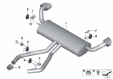 Diagram for 2007 BMW X5 Exhaust Pipe - 18107558646