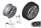 Diagram for 2020 BMW 330i Alloy Wheels - 36116883523