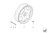 Diagram for BMW X5 M Alloy Wheels - 36116775450