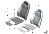Diagram for 2010 BMW Z4 Seat Cushion Pad - 52107139699