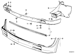 Diagram for 1985 BMW 318i Fender Splash Shield - 51711916172