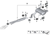 Diagram for BMW 328i xDrive Tail Pipe - 18307553641