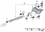 Diagram for 2009 BMW 328i Exhaust Pipe - 18307567138