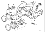 Diagram for BMW 535i Headlight - 63121382400