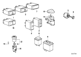 Diagram for BMW 533i Hazard Warning Switches - 61311367340