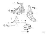 Diagram for 1988 BMW 750iL Motor And Transmission Mount - 11811132989