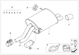 Diagram for 2001 BMW Z3 Tail Pipe - 18107505644