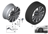 Diagram for 2018 BMW 640i xDrive Gran Turismo Alloy Wheels - 36116877022