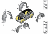 Diagram for 2019 BMW i3s Fender Splash Shield - 51717368599