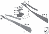 Diagram for BMW 750i Cup Holder - 51169113863