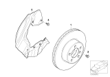 Diagram for BMW 745i Brake Backing Plate - 34116777835