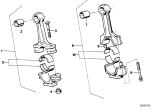 Diagram for 1988 BMW 528e Rod Bearing - 11241280582