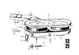 Diagram for 1970 BMW 2500 Air Filter - 13721250795