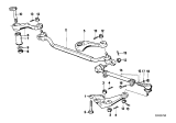 Diagram for 1980 BMW 633CSi Idler Arm - 32211125738