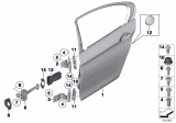 Diagram for 2012 BMW 550i Door Hinge - 41527259595