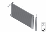 Diagram for BMW 325i A/C Condenser - 64539229022