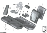 Diagram for 2020 BMW X6 Seat Cushion Pad - 52207443438