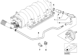 Diagram for BMW 740iL Brake Booster Vacuum Hose - 11611436644